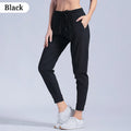 Female Sportswear Trousers Nylon Quick Dry Running Pants Causal Breathable Drawstring Pocket Yoga Joggers Women Sweatpants