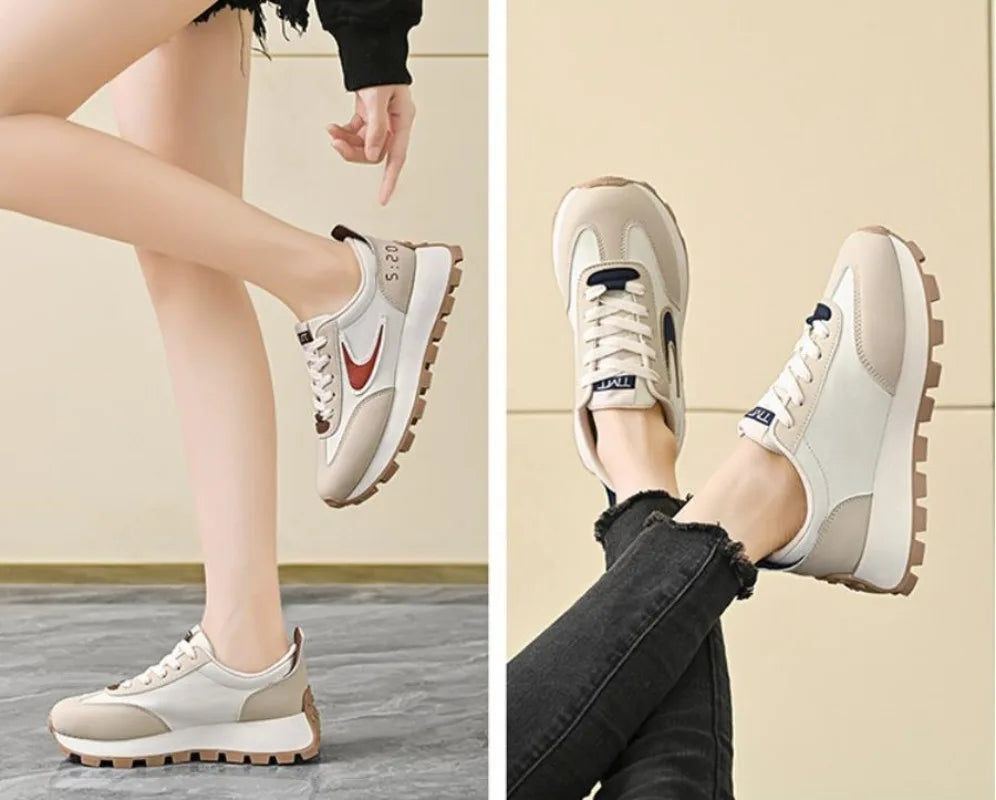 Women Sneakers  New Spring Autumn Brand Luxury Vulcanize Shoes Casual Footwear Zapatillas Mujer Light Flat Breathable Shoes