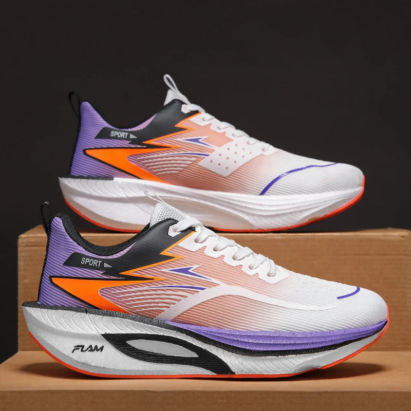 Zapatillas ligeras de correr transpirables muy a la moda, color degradado con suela de amortiguacion  muy confortables