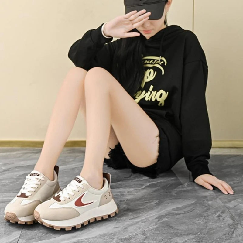 Women Sneakers  New Spring Autumn Brand Luxury Vulcanize Shoes Casual Footwear Zapatillas Mujer Light Flat Breathable Shoes