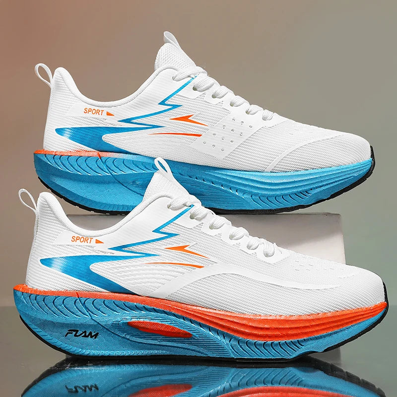 Zapatillas ligeras de correr transpirables muy a la moda, color degradado con suela de amortiguacion  muy confortables