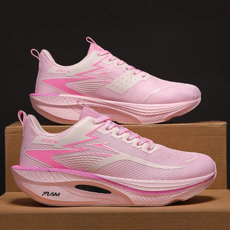 Zapatillas ligeras de correr transpirables muy a la moda, color degradado con suela de amortiguacion  muy confortables