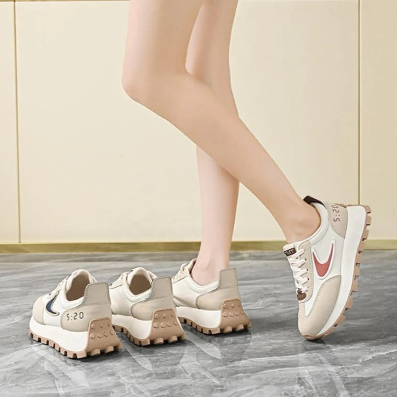 Women Sneakers  New Spring Autumn Brand Luxury Vulcanize Shoes Casual Footwear Zapatillas Mujer Light Flat Breathable Shoes
